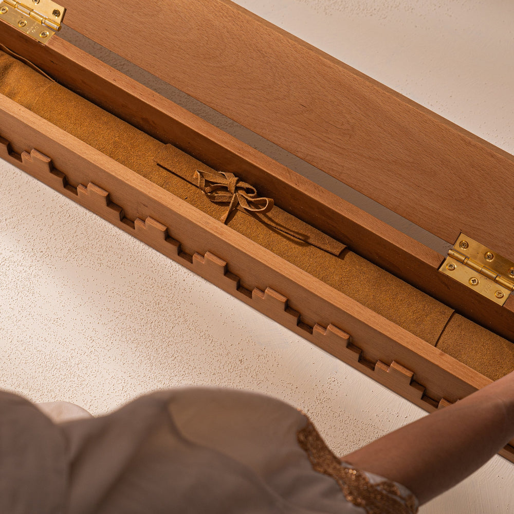 
                      
                        Concept 40 - Sojoud  Camel Leather Prayer Mat
                      
                    